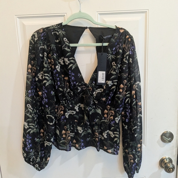 NWT Disturbia Vesna Peplum Top - Picture 3 of 6